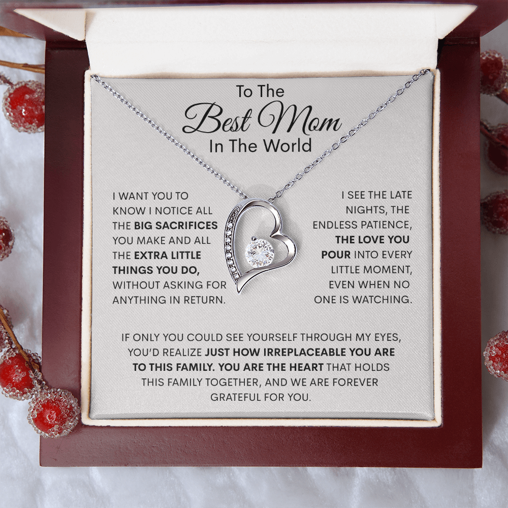 The Heart Of The Family Forever Love Necklace