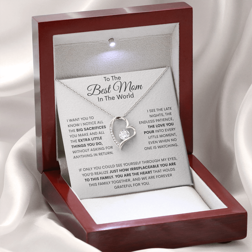 The Heart Of The Family Forever Love Necklace
