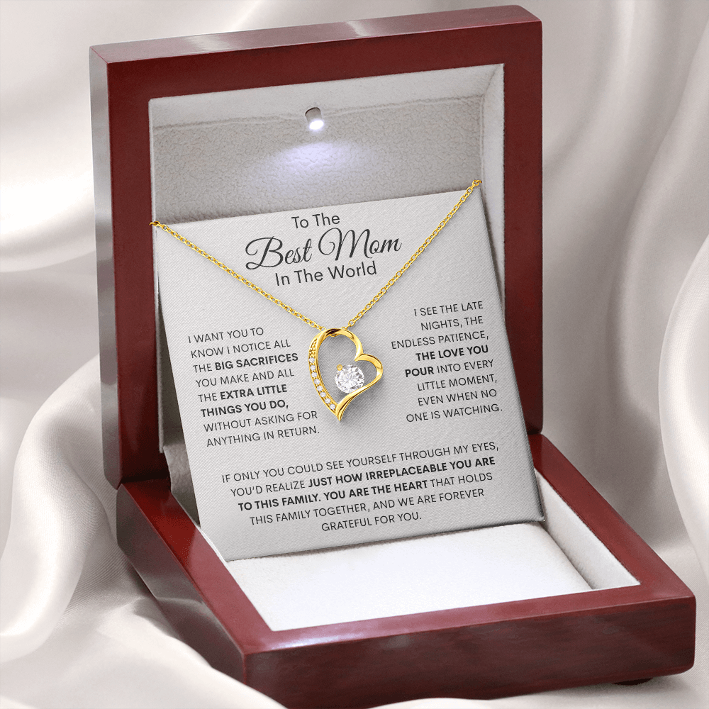 The Heart Of The Family Forever Love Necklace