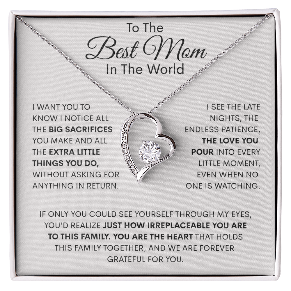 The Heart Of The Family Forever Love Necklace