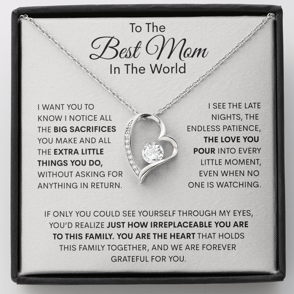 The Heart Of The Family Forever Love Necklace
