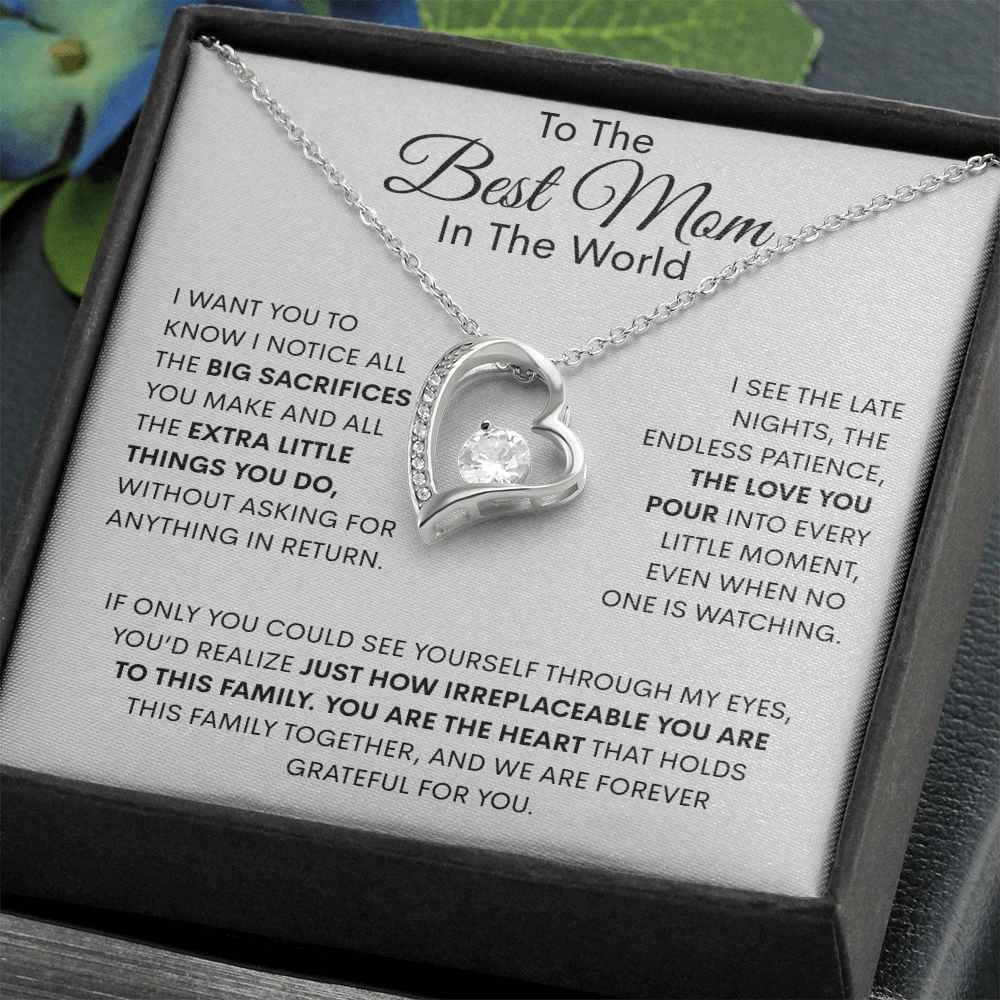 The Heart Of The Family Forever Love Necklace