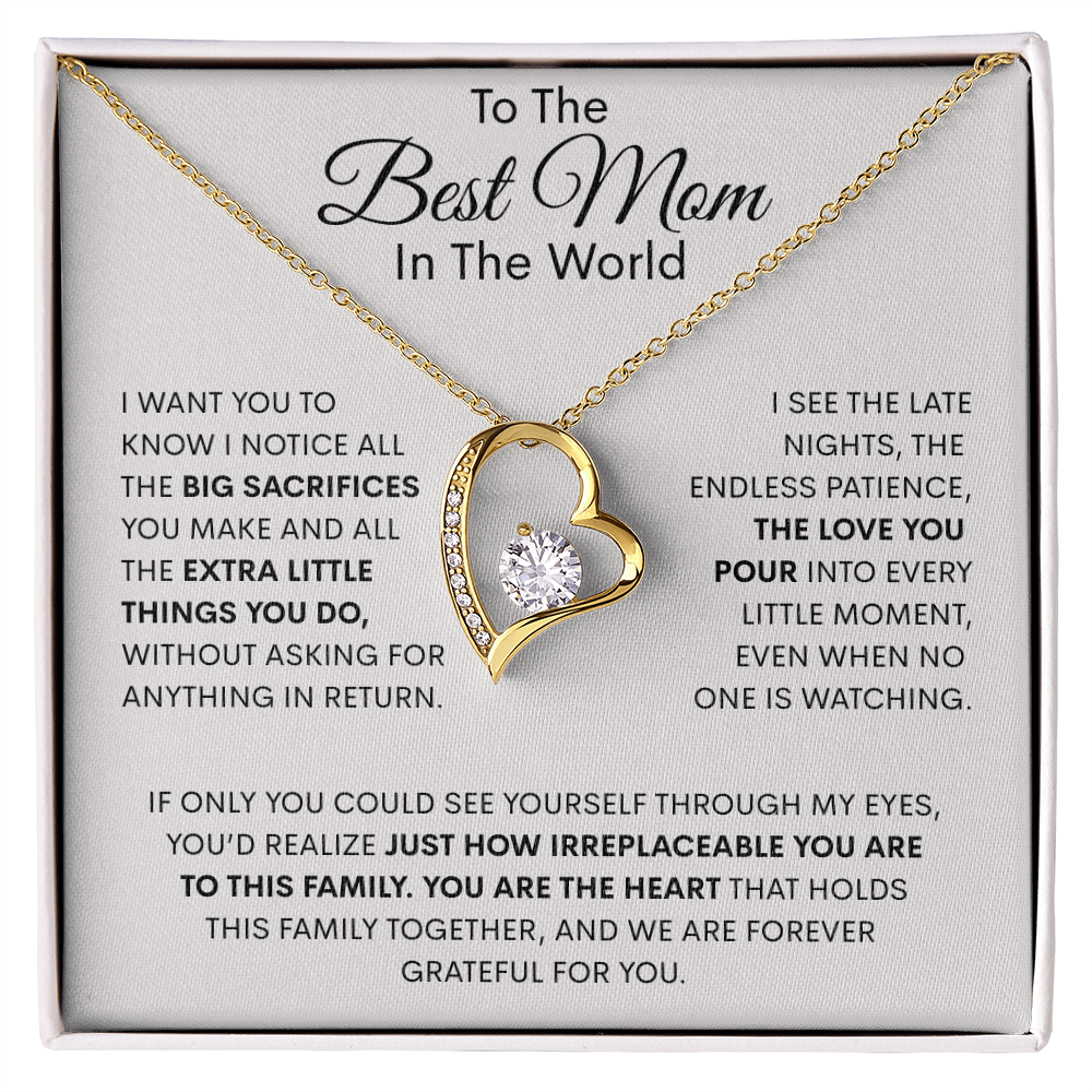 The Heart Of The Family Forever Love Necklace