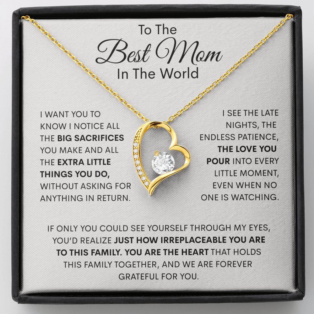 The Heart Of The Family Forever Love Necklace