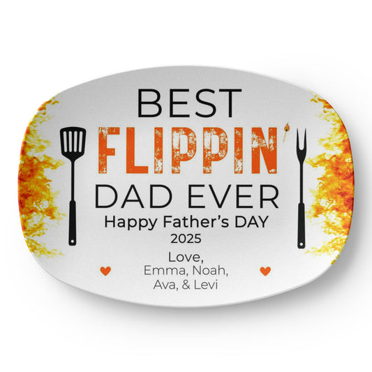Personalized Best FLIPPIN Dad Ever | Father's Day | Grill Plate