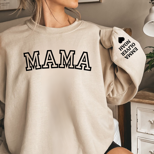Personalized Mama Sweatshirt| Custom Mom Sweatshirt | Mom Gift | New Mom Gift| Mama Sweatshirt | Gift for Mom