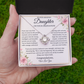 To Our Amazing Daughter | "Trust Your Journey" | Graduation Love Knot Necklace