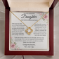 To Our Amazing Daughter | "Trust Your Journey" | Graduation Love Knot Necklace