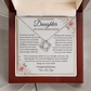 To Our Amazing Daughter | "Trust Your Journey" | Graduation Love Knot Necklace