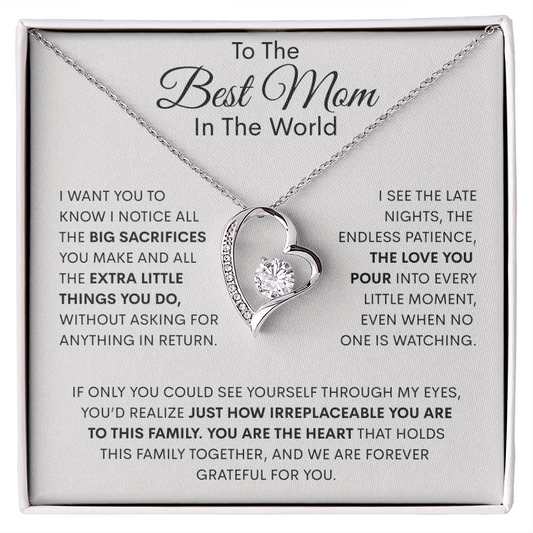 The Heart Of The Family Forever Love Necklace