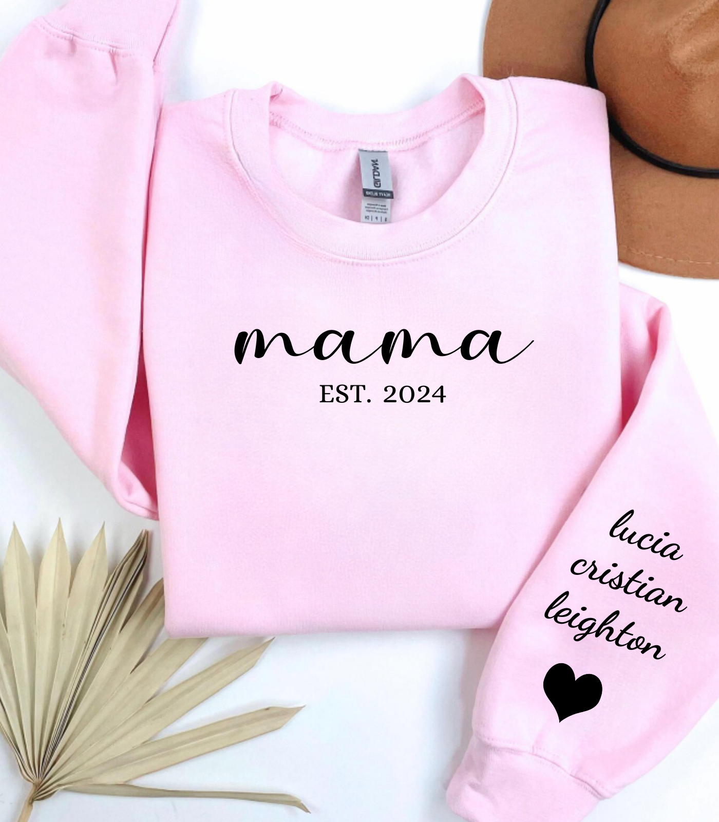 Mama Est Sweatshirt | Custom Mama Est 2024 Sweatshirt | Custom Mom Sweatshirt | Mom Gift | New Mom Gift| Mama Sweatshirt | Gift for Mom